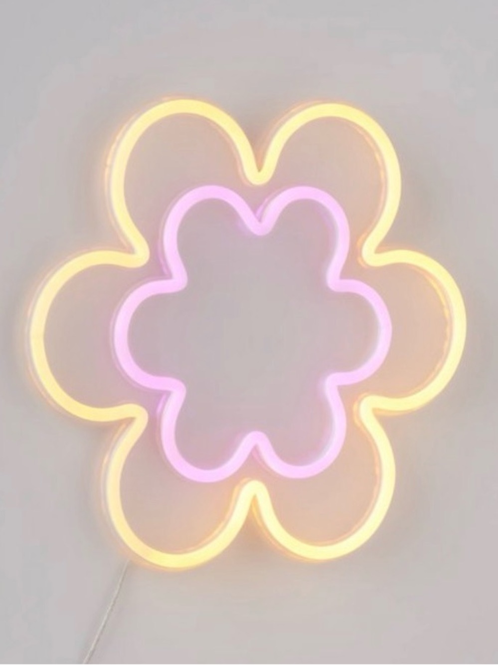 Neon Flower Kids LED Wall Light - Pillowfort NIB